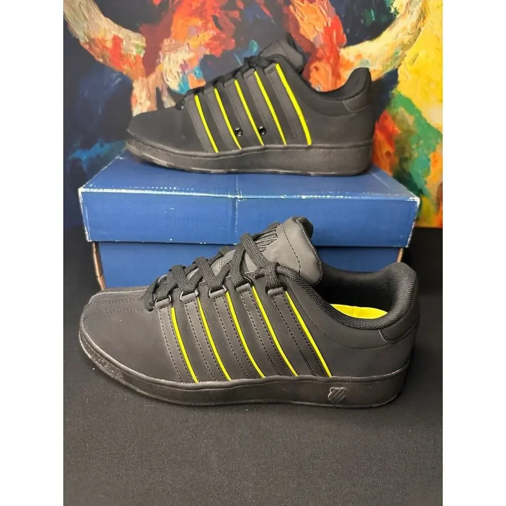 No.06 K-Swiss Classic VN Men's Sneakers in Black/Neon Yellow